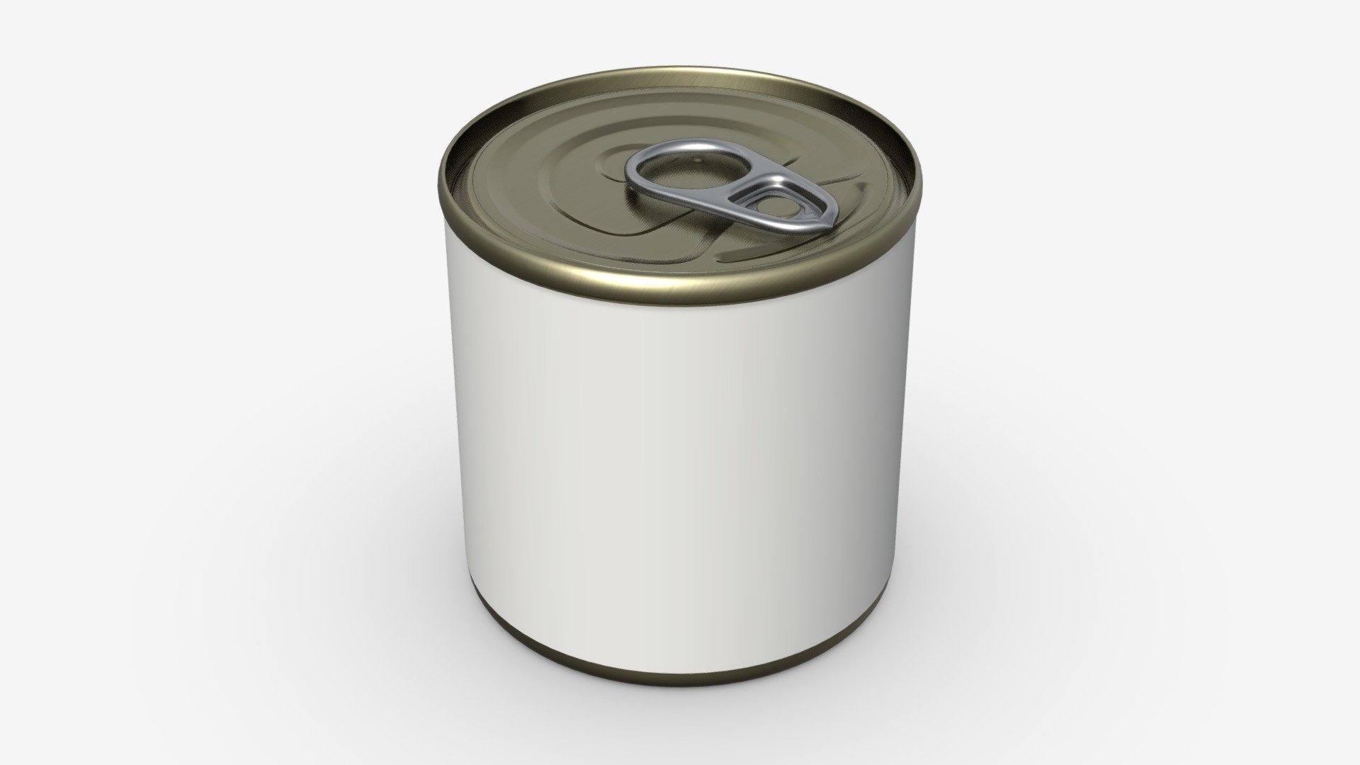 Canned food round tin metal aluminum can 014 - Buy Royalty Free 3D model by HQ3DMOD (@AivisAstics) 3d model