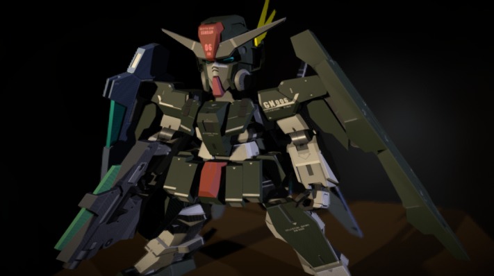SD Gundam GN-006  Cherudim - 3D model by krit yamsaso (กฤษณ์ แย้มสระโส) (@krit_yamsaso) 3d model