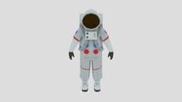 Low-Poly Astronaut nasa, astronaut, low-poly, space