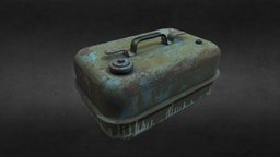 Old USSR Soviet Fuel Canister soviet, vintage, retro, fuel, old, scanned, ussr, jerrycan, jerry-can, 3d, model, scan, highpoly