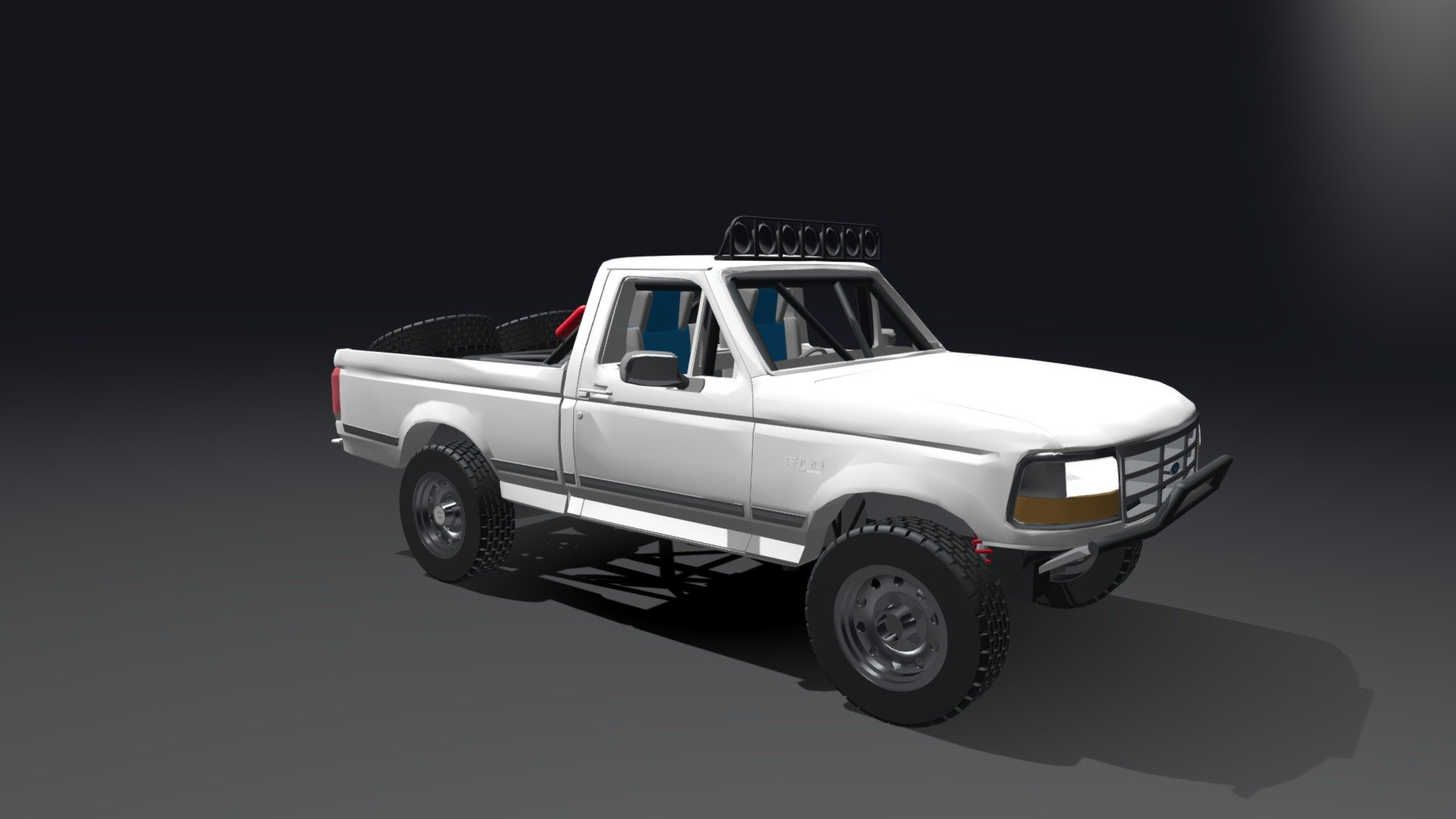 This was modeled in tinkercad. My acount is 
(Moto Man 135). I am new to here, so comment any tips you have. thank you! - '95 Ford F-150 prerunner baja truck - Download Free 3D model by moto man 135 (@csharp122705) 3d model