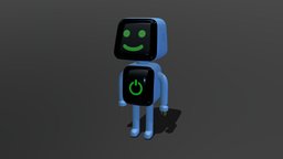 I-Bot friend, ai, originalcharacter, character, robot, screen
