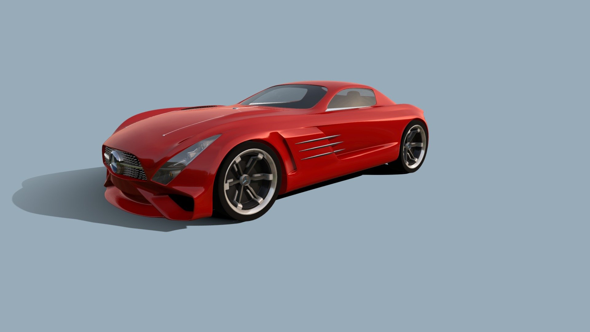 My take on a conceptual reboot of the mighty Mercedes Benz SLS AMG &ldquo;Gullwing