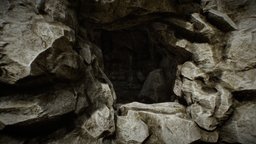 Cave Pro [RHE] scene, rocks, unreal, cave, boulder, stones, unity5, lowpolygameasset, gameasset, interior, gameready