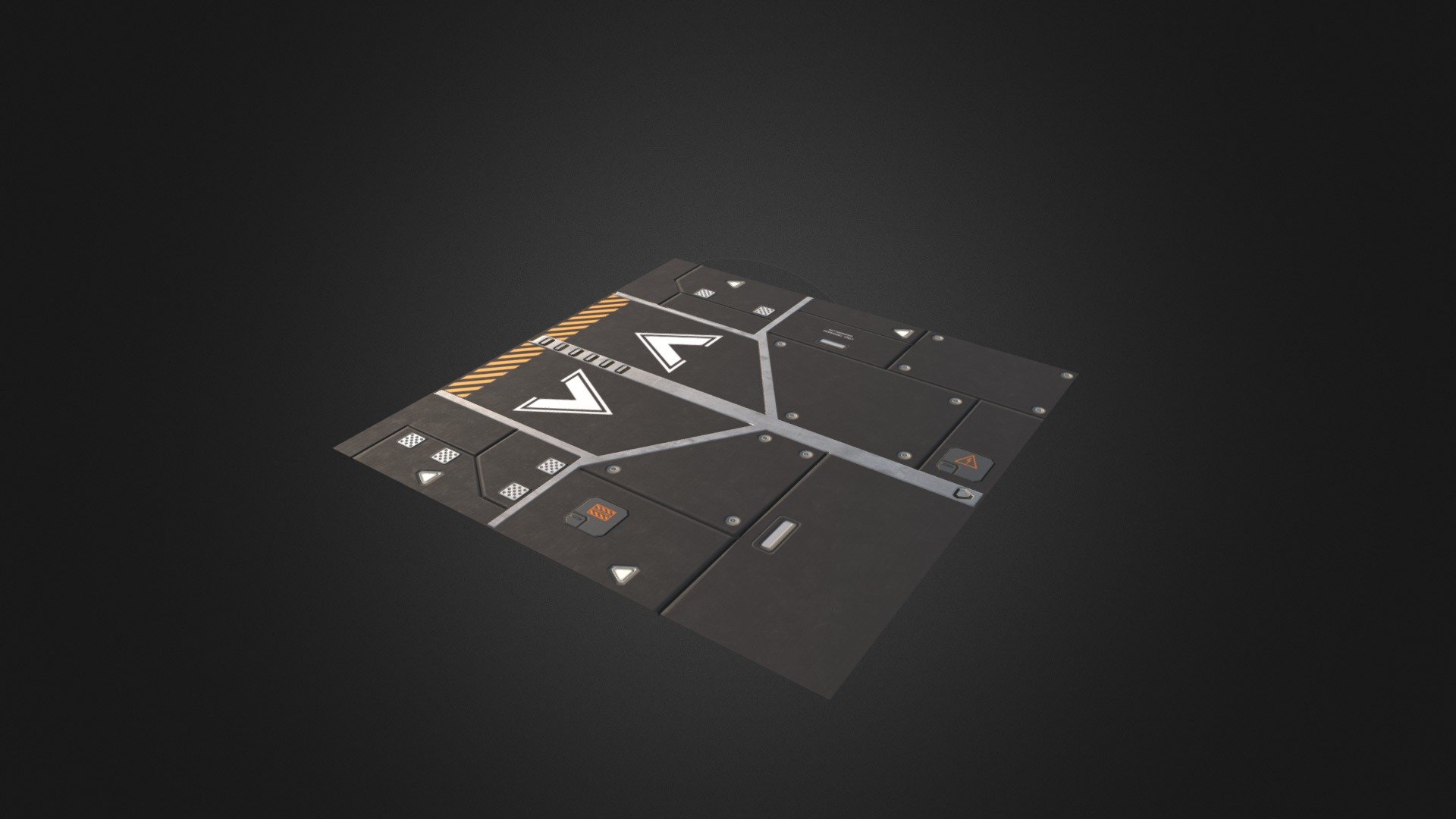 Floor tile for the upgrade of the Sci-Fi Modular Pack version 1.2 - FloorTile - 3D model by Methexis Studios (@methexistudios) 3d model