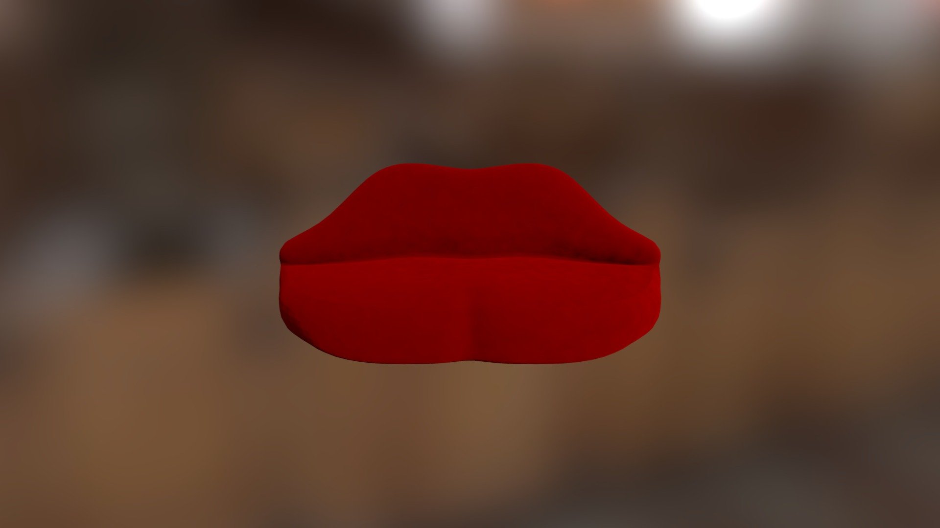 Sofa in shape of the lips - Lips Sofa - Buy Royalty Free 3D model by aivanis 3d model