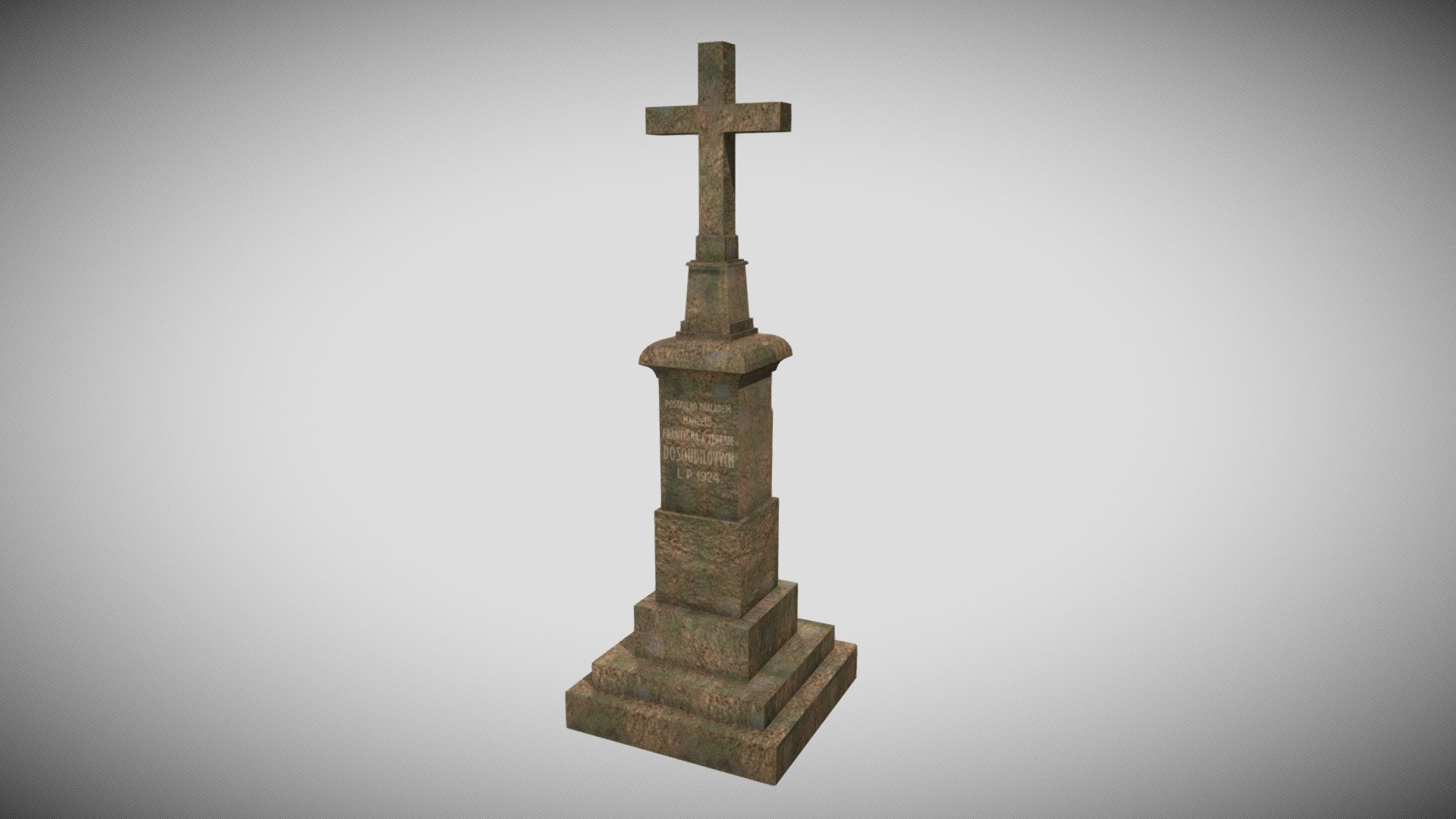 A mid-size calvary located in the fields near the city part Chválkovice - Olomouc - calvary - Chvalkovice - Download Free 3D model by mr.andy 3d model