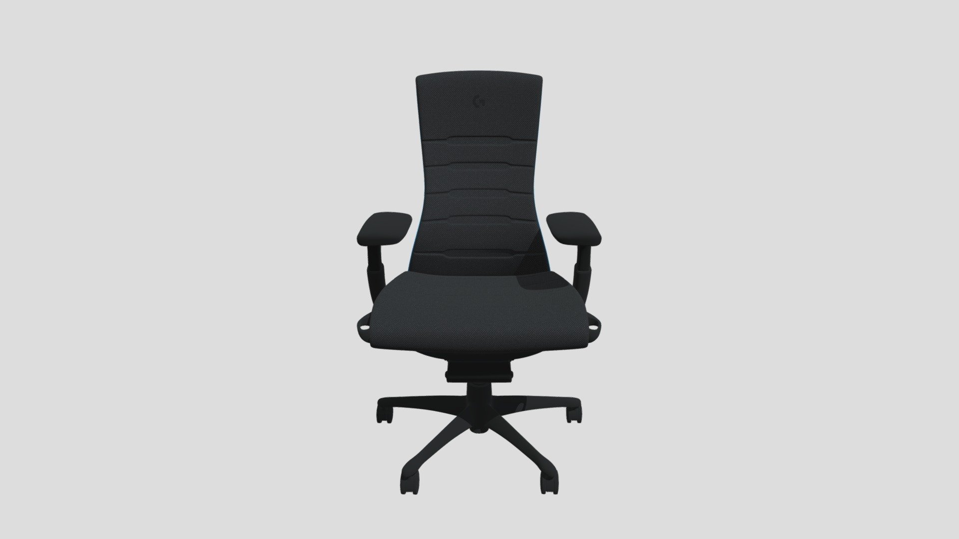 The Herman Miller Embody Gaming Chair now comes in 4 styles. This is a rendering of the original Embody x Logitech G version with the iconic blue accents 3d model