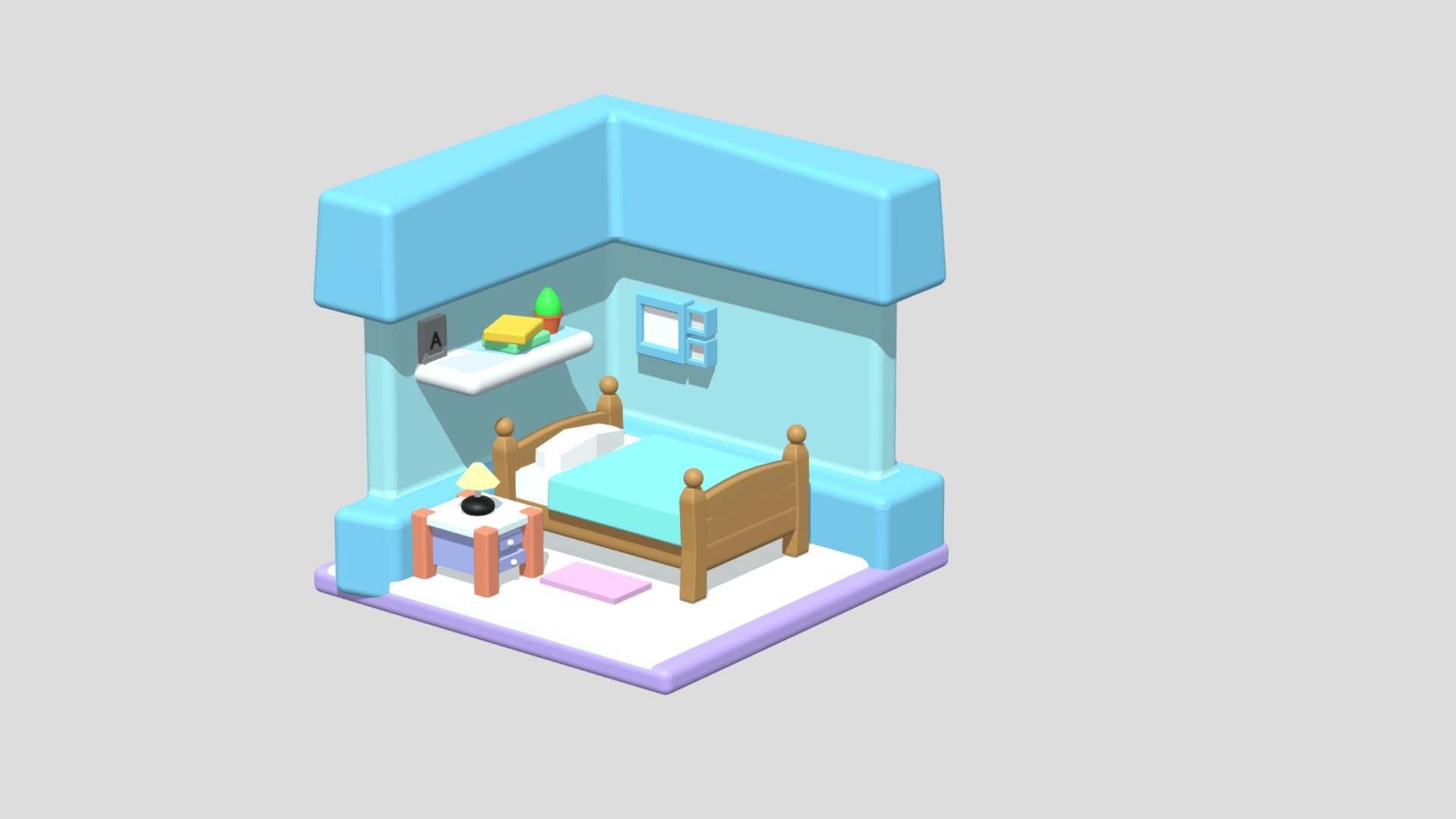 An isometric drawing is a 3D representation of an object, room, building or design on a 2D surface. &hellip; The word isometric comes from Greek to mean &lsquo;equal measure - ISOMETRIC ROOM - 3D model by Arslan_Malik 3d model