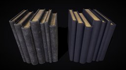 Simple Blue Leather Books