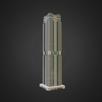 Skyscraper 1 skyscraper, town, props, downtown, lowpoly, building