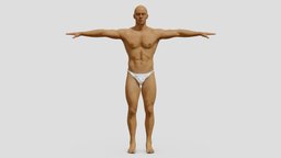 Tranhuman4Blender anatomy, muscles, realtime, ready, , realistic, muscular, handsome, character, asset, game, pbr, man, animation, human, male, skin