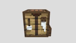 Crafting table table, crafting, blockbench, crafting-table, low-poly, minecraft