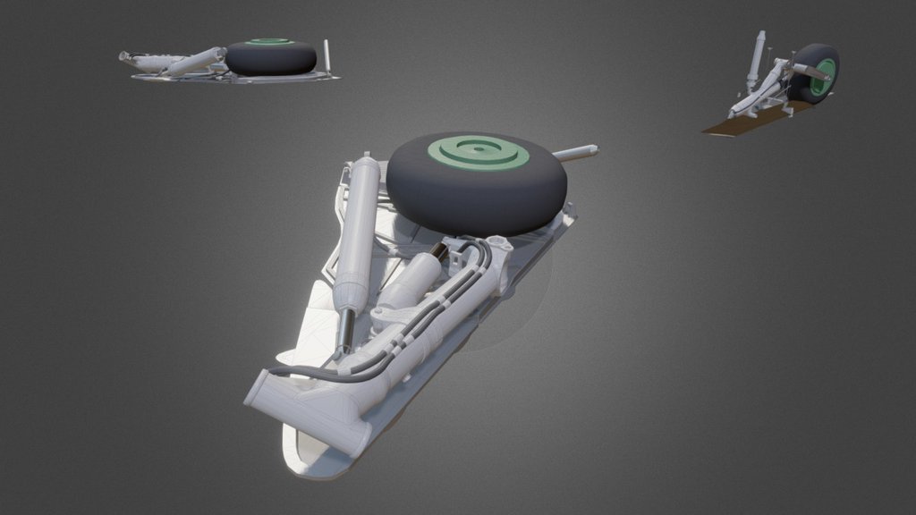 Test - Landing Gears exp7 - 3D model by Dmitry Borisov (@DmitryBorisov) 3d model