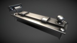 Slide Bolt High-Poly and Animated