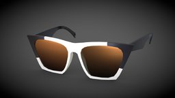 Pointy Two Color Sunglasses cloth, fashion, geometric, accessories, clothes, swag, sunglasses, ar, glasses, eyewear, eyeglasses, instagram, headwear, fashion-style, low-poly, lowpoly, sunglasses-reflective, y2k, sunglasses-glasses, instagramfilter, sunglassesfashion
