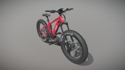 Jeep E-Bike in Red bike, visualization, photorealistic, jeep, mountain, production, substancepainter, substance, design, electric, noai