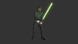 Luke Skywalker (Return of The Jedi) museum, unity, unity3d, starwars