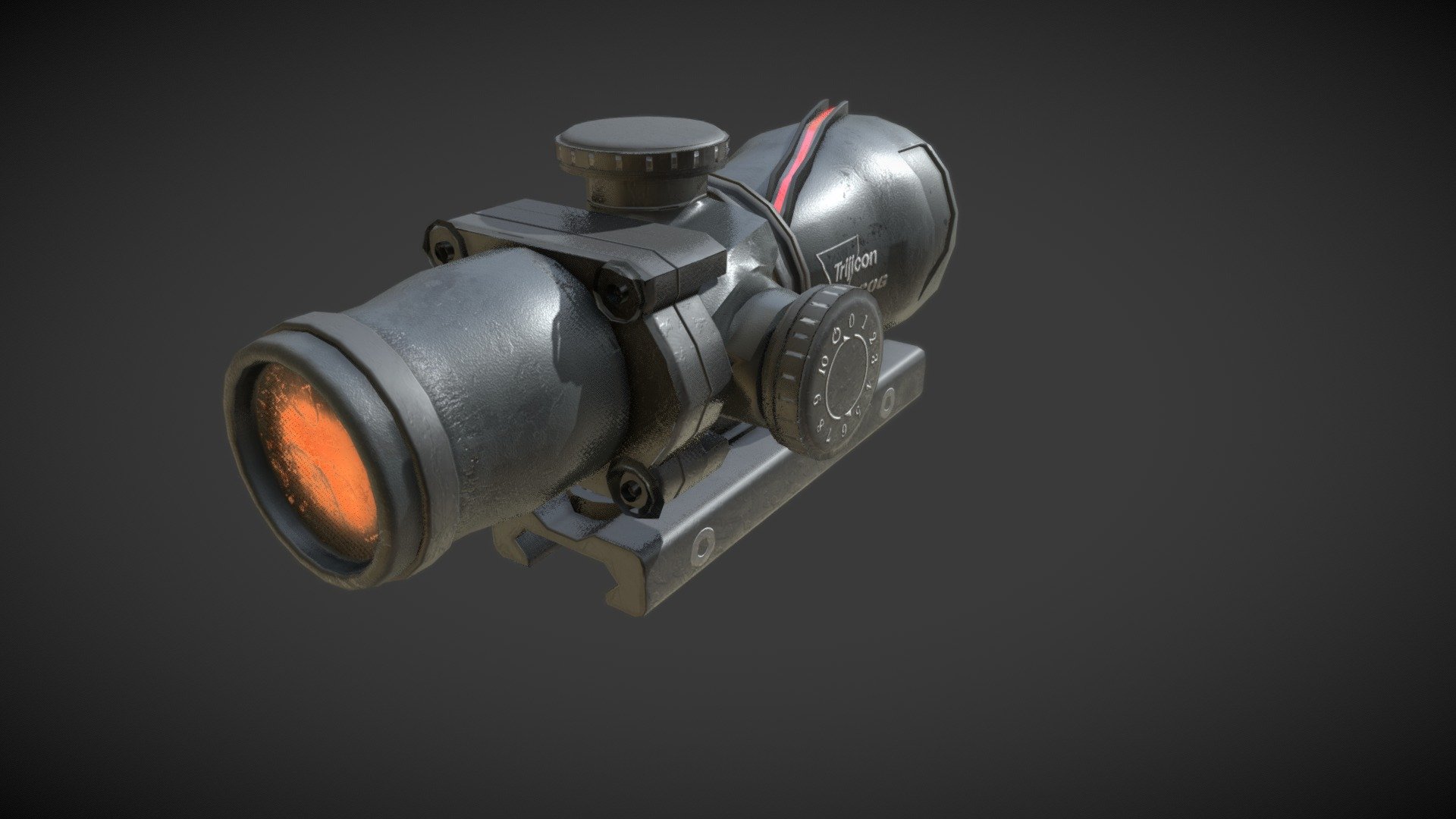 A cool gun attachment that is modular enough to be placed on a variety of weapons - ACOG Sight - 3D model by MichaelMSheridan 3d model