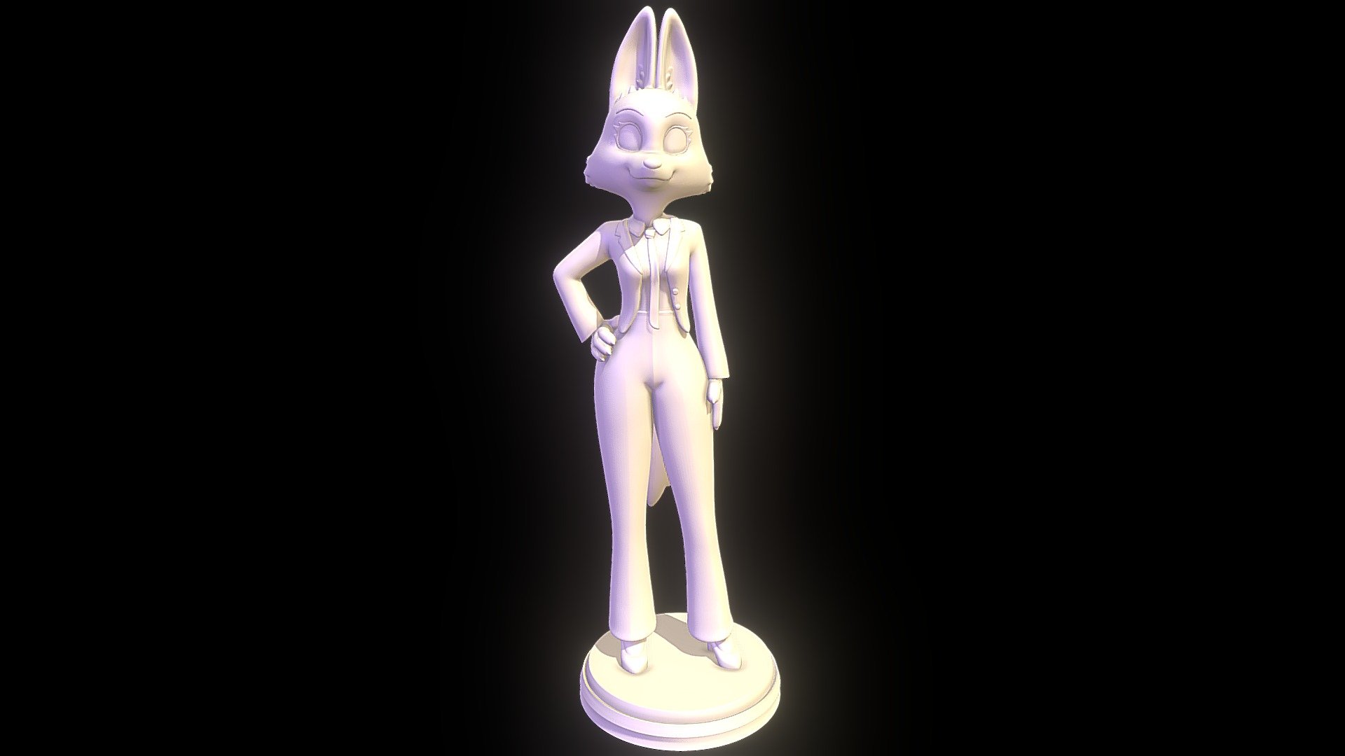 Character from the movie The Bad Guys. See the model colored here https://www.deviantart.com/sillytoys/art/Diane-Foxington-The-Bad-Guys-3D-print-model-918303083 - Diane Foxington - The Bad Guys 3D print - Buy Royalty Free 3D model by SillyToys 3d model