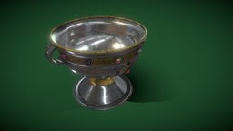 MEDIEVAL SILVER AND GOLD CHALICE CUP medieval, ornament, chalice, metalwork, religious, filigree, cup, ardagh