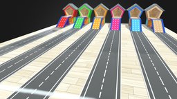 cute😊 home platform for car animation