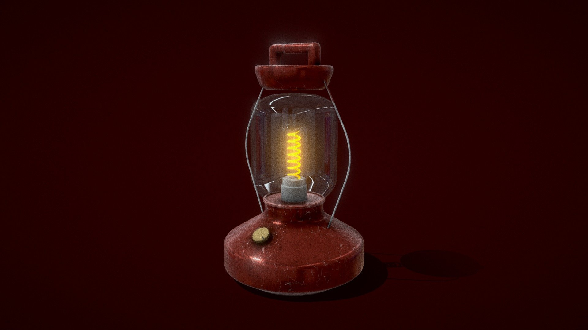 This was inspired from lamps I had seen both online as well as in person, due ot my inability to own one of these lamps I decided to instead model one :) - Camping Wire Lamp - Download Free 3D model by Jackmcm 3d model