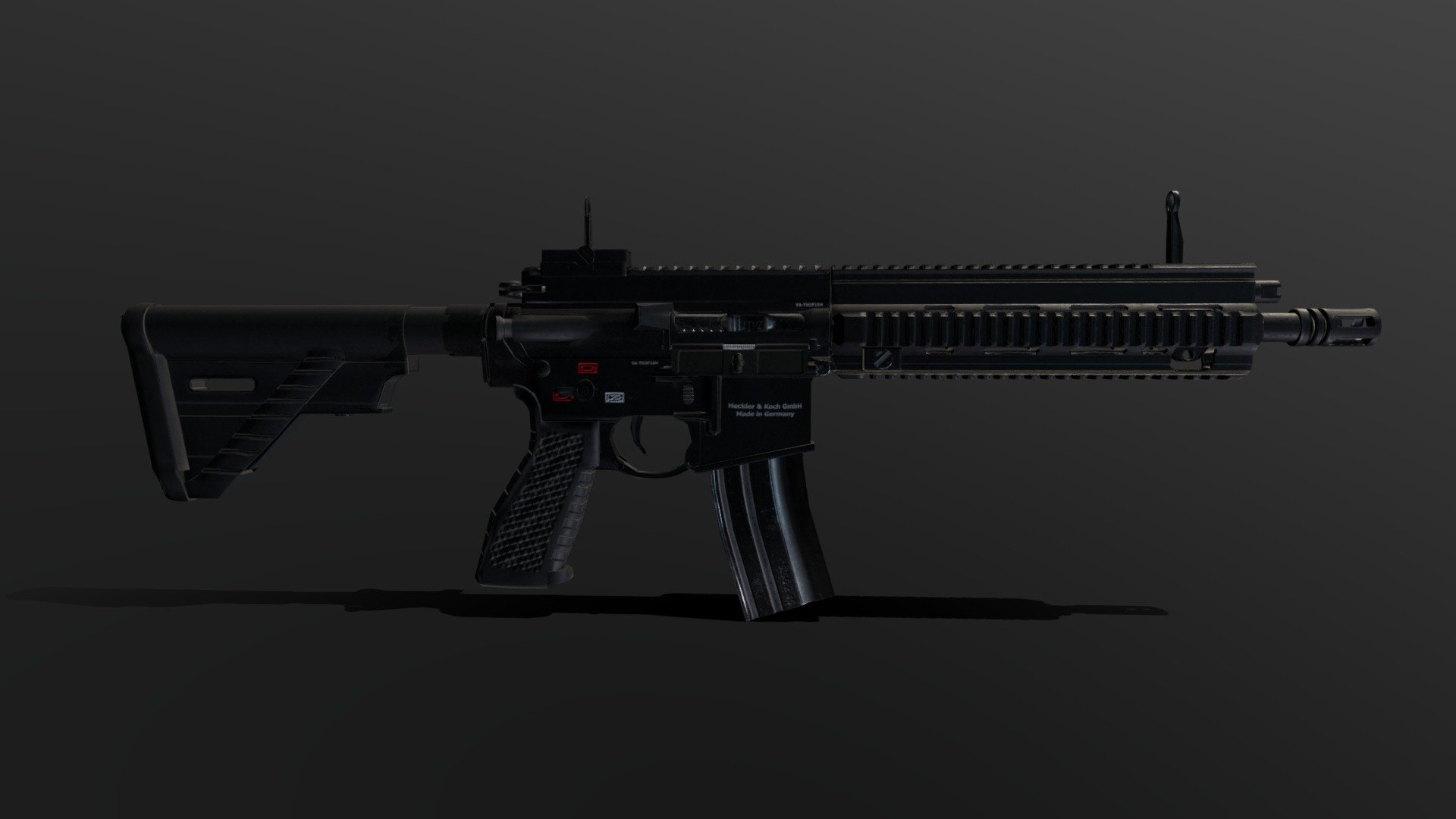 HK416 Test - 3D model by TheFish 3d model