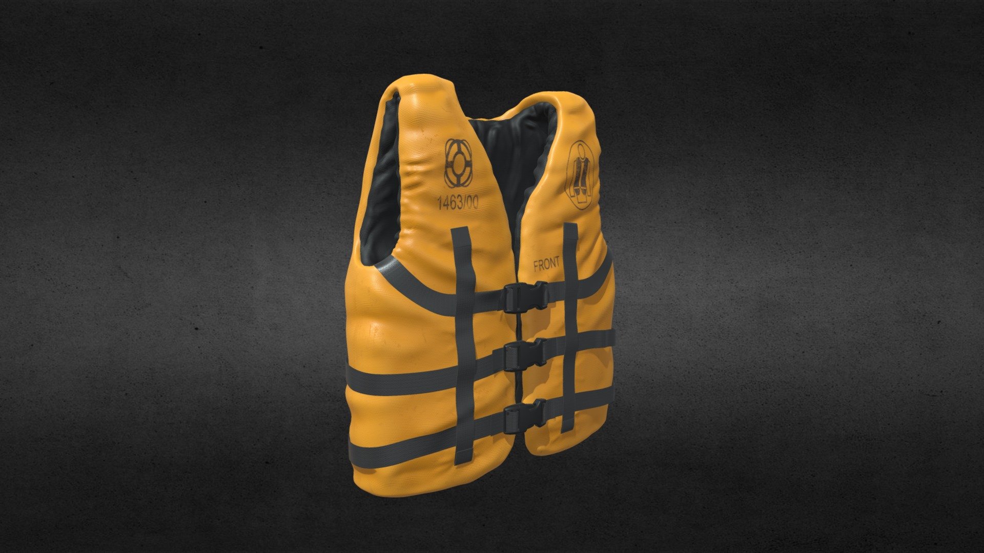 Life jacket made for one of my projects 3d model