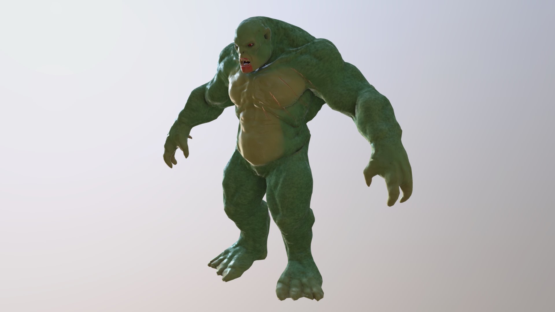 model of the ogre provided by durham college, Texturing done by author - Ogre - 3D model by Eric S (@spy_doctor) 3d model