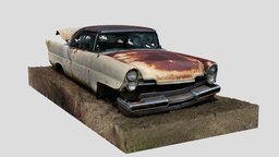Old Lincoln (Raw Scan) raw, abandoned, sedan, vintage, saloon, rusty, antique, old, coupe, 1950s, photogrammetry, vehicle, scan, 3dscan, car, highpoly