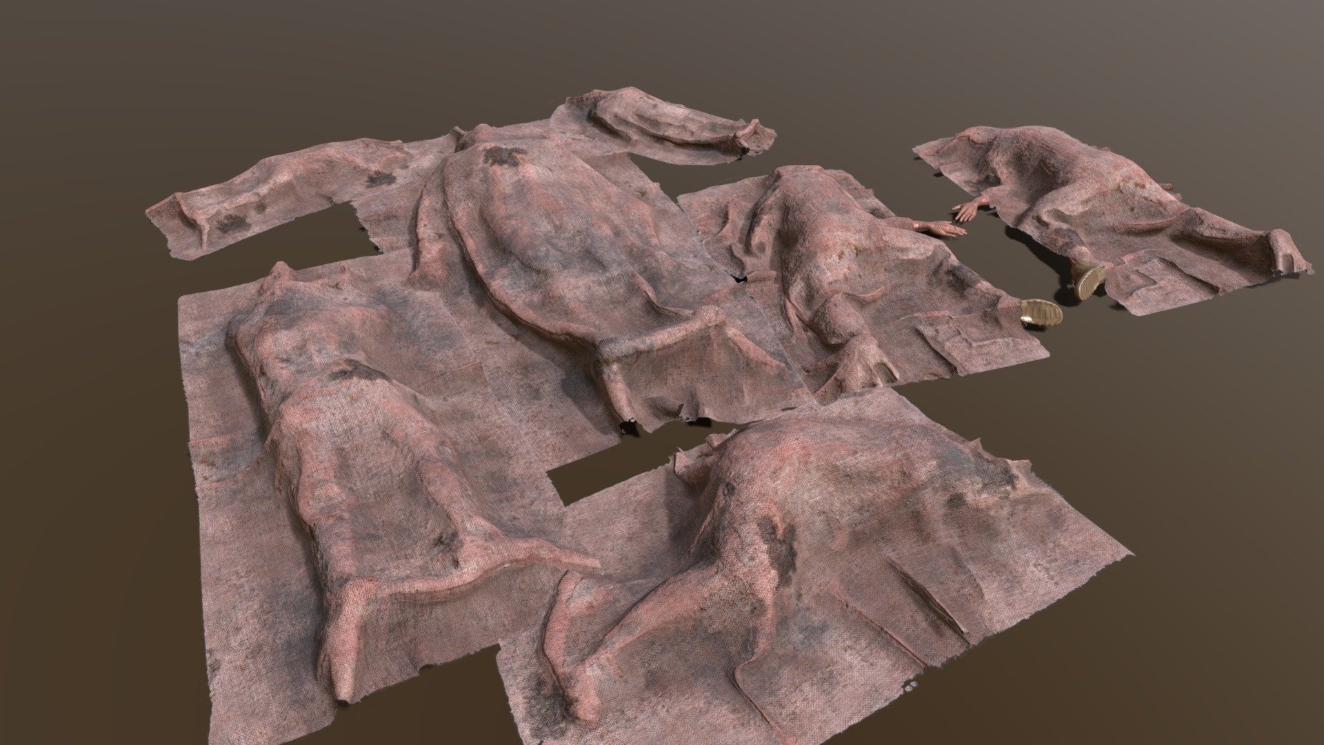 A bit of a creepier post from me here - a family of dead people from the plague.
This only includes the cover sheets 3d model
