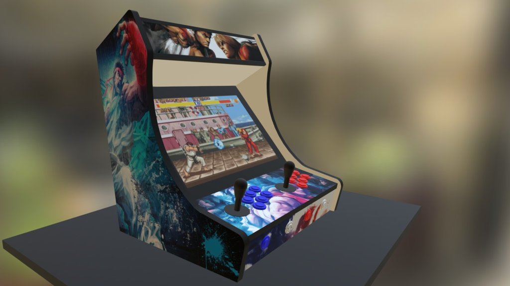 Modelo en 3D de la Arcade Bartop con pantalla de 19'&lsquo; - Arcade Bartop 19´´ - 3D model by Tu Maquina Arcade (@tumaquinaarcade) 3d model