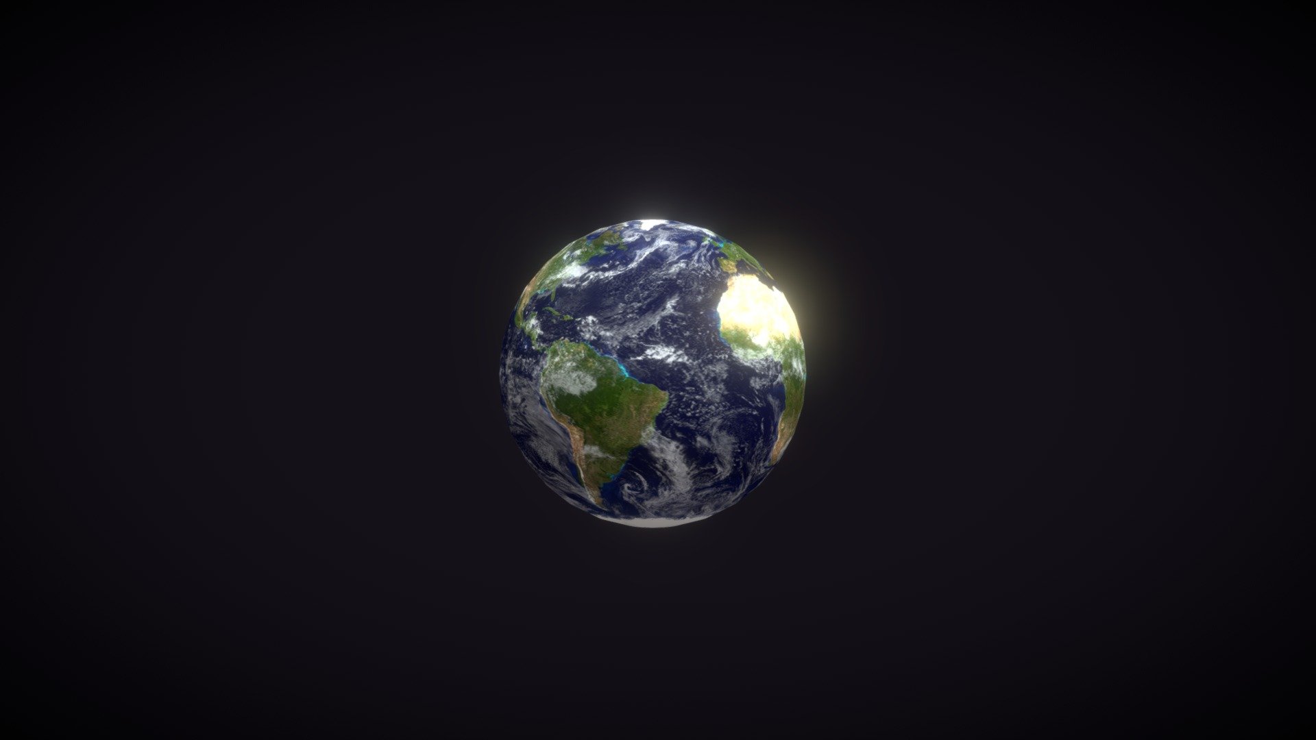 Photorealistic Earth 2k Textures 3D Model  is completely ready to be used in your games, animations, films, designs etc.

All textures and materials are included and mapped in every format. The model is completely ready for use visualization in any 3d software and engine.

Technical details:


A transparency map is included for the glass material. White color is glass, black is nonglass(can be inverted if needed).
File formats included in the package are: FBX, OBJ, ABC, DAE, GLB, PLY, STL, x3d
Native software file format: BLEND
Overall vertex count: 482
Textures: Color, Metallic, Roughness, Normal, AO.
All textures are 2k (2048x2048) resolution.

Notes:


The model uses only color and normal textures and there is also the texture for the background stars in the pack.
 - Photorealistic Earth 2k Textures 3D Model - Buy Royalty Free 3D model by 3DDisco 3d model