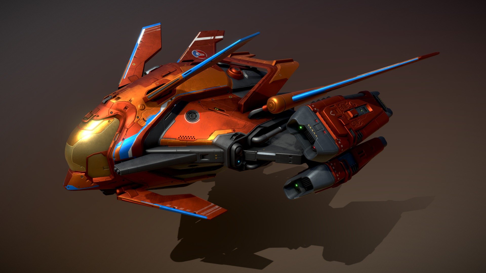 This Original package contains one SPARROW Fighter Spacecraft. This design is my own concept, does not repeat any existing work. You can use it without a doubt about copyright 3d model