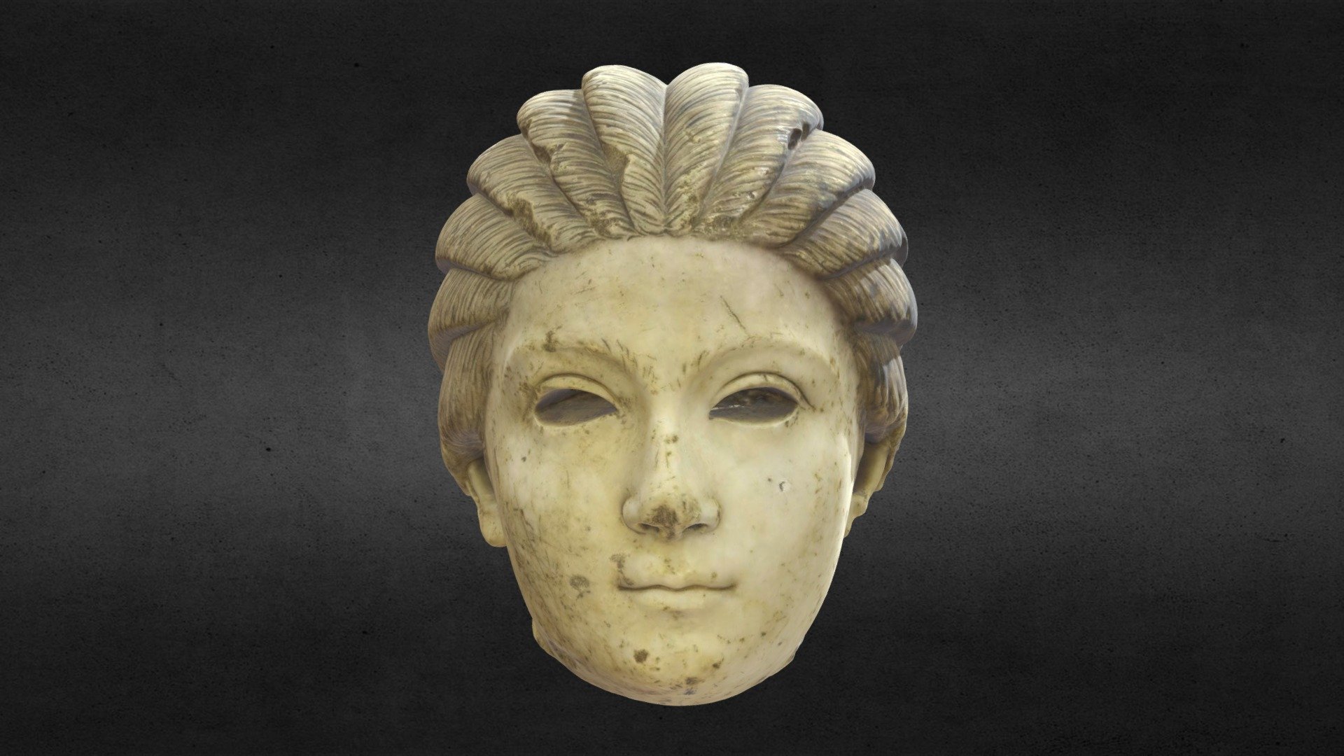 Portret mlade djevojke (Plautile?), Solin

3.st./3rd century , dim. 22,5 cm x 12 cm

Primjetna je velika sličnost s prikazima koje pouzdano možemo odrediti kao portret Fulvije Plautile, Karakaline supruge, no teško je biti sasvim siguran da je riječ o mladoj princezi. Izvjesno je tek da portret mlade djevojke potječe iz antičke Salone, pa se portret kolokvijalno nazivaa „Solinjanka“. Ovaj izniman portret pažljivo oblikovanih detalja, smatra se vrhunskim dosegom portretne umjetnosti s početka 3. stoljeća.

A striking similarity with known depictions of Fulvia Plautila, the spouse of Caracalla, has been pointed out but one cannot be absolutely certain that this is indeed the portrait of the young princess. It is nonetheless certain that this young girl’s portrait was found in ancient Salona and it is thus often called “the Salonitan girl”. It is an outstanding and delicately crafted piece of art, considered by many as the highest achievement of early 3rd century AD Roman portraiture 3d model