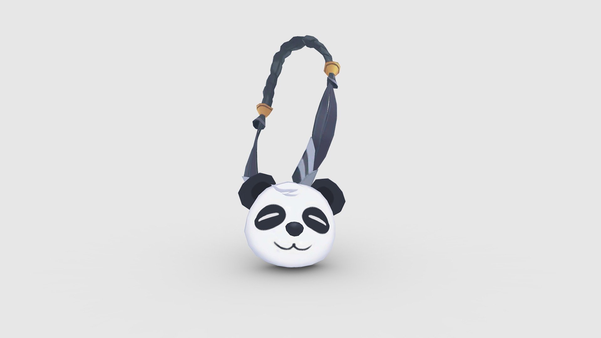 Cartoon panda satchel Low-poly 3D model - Cartoon panda satchel - Buy Royalty Free 3D model by ler_cartoon (@lerrrrr) 3d model