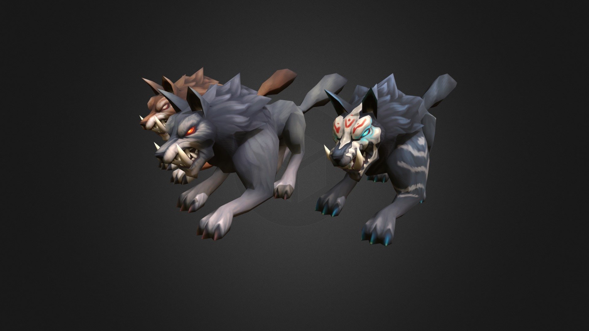 3D Character - Wolf - 3D model by Hit (@sihalee74) 3d model
