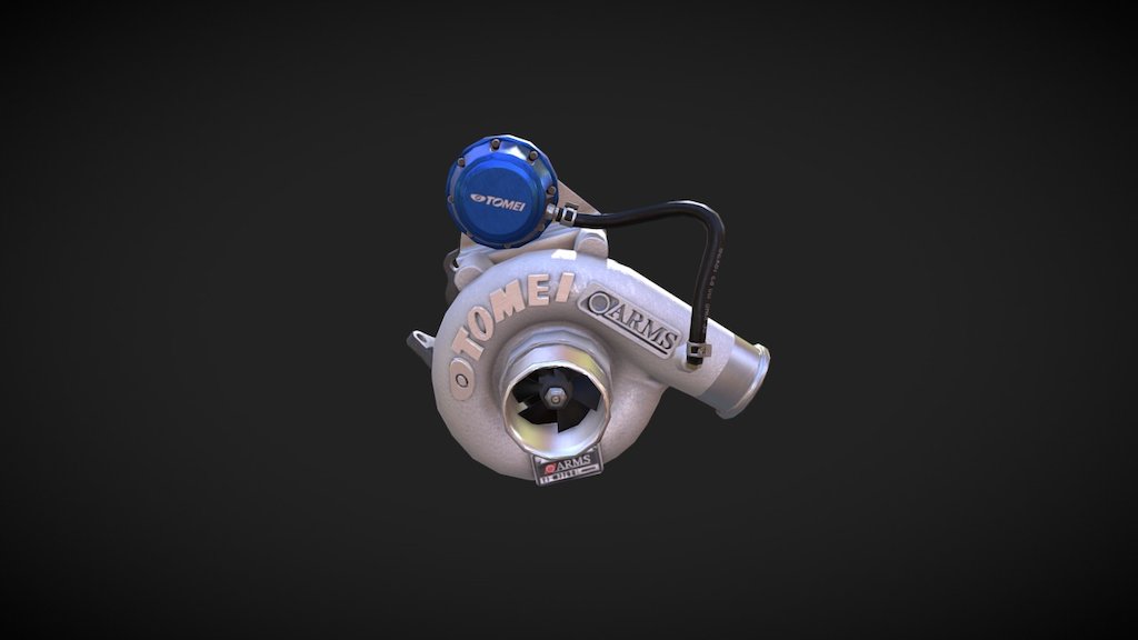 A Tomei Turbo modeled from reference 3d model
