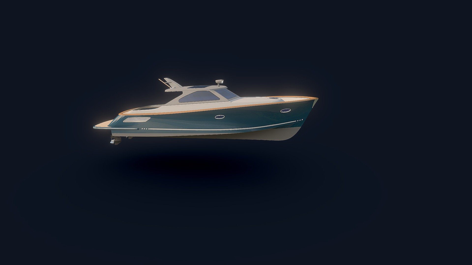 Not finished yet.

thanks to Capt Markus Rewinski for the stern drives 3d model