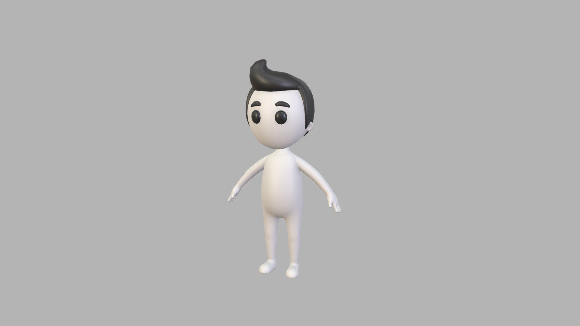 Stick Man Character 3d model.      
    


File Format      
 
- 3ds max 2021  
 
- FBX  
 
- OBJ  
    


Clean topology    

No Rig                          

Non-overlapping unwrapped UVs        
 


PNG texture               

2048x2048                


- Base Color                        

- Roughness                         



3,392 polygons                          

3,464 vertexs                          
 - Character077 Man - Buy Royalty Free 3D model by BaluCG 3d model