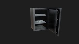 Low-poly Safe by Nikdox safe, antique, furniture, metal, old, locker, realistic-gameasset, realistic-textures, low-poly, asset, model, design, gameasset, animated, black, industrial, gameready