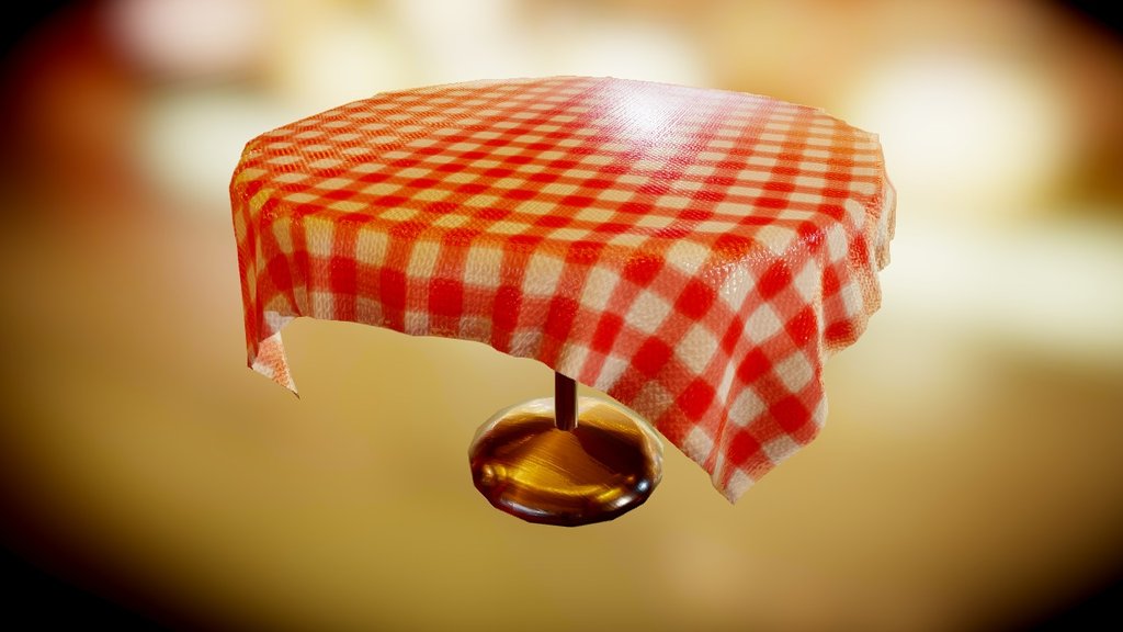 More asset development for a scene I'm currently doing of a restaraunt on the streets of Paris. 

Critiques welcome! - Restaraunt Table - 3D model by kenanthephoenix 3d model