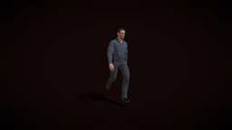 Mr Man Walking character-animation, instintoidealstudio