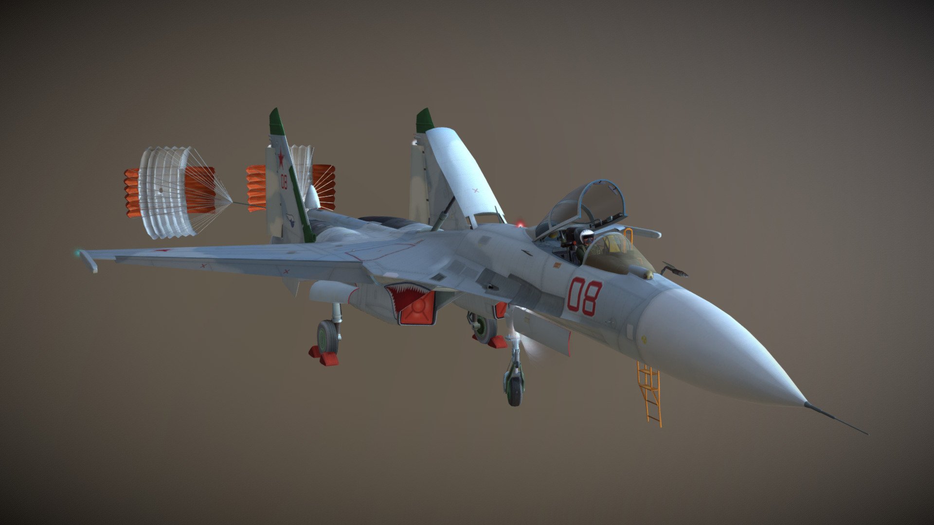 Test - Su-27 Flanker - 3D model by Deyan Asenov (@kartal172) 3d model