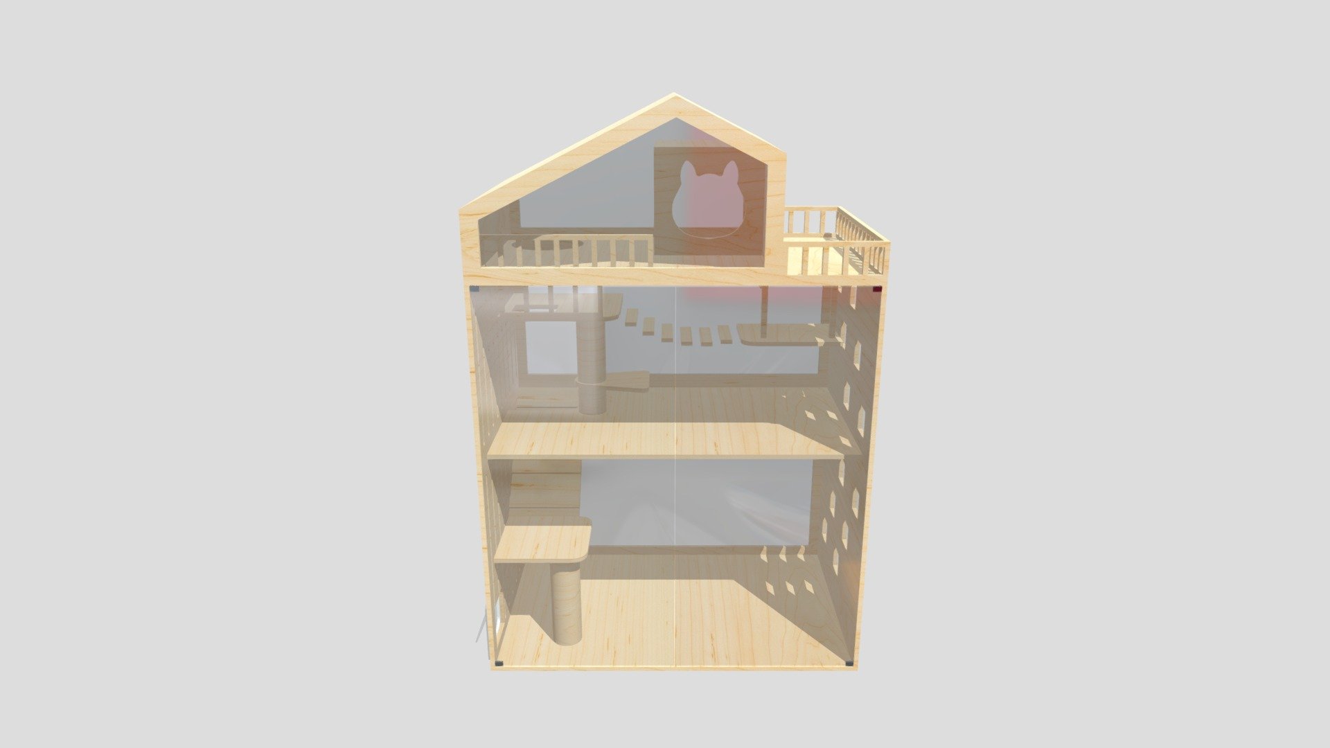 Cat_Home - 3D model by Tak.SolidWorks 3d model