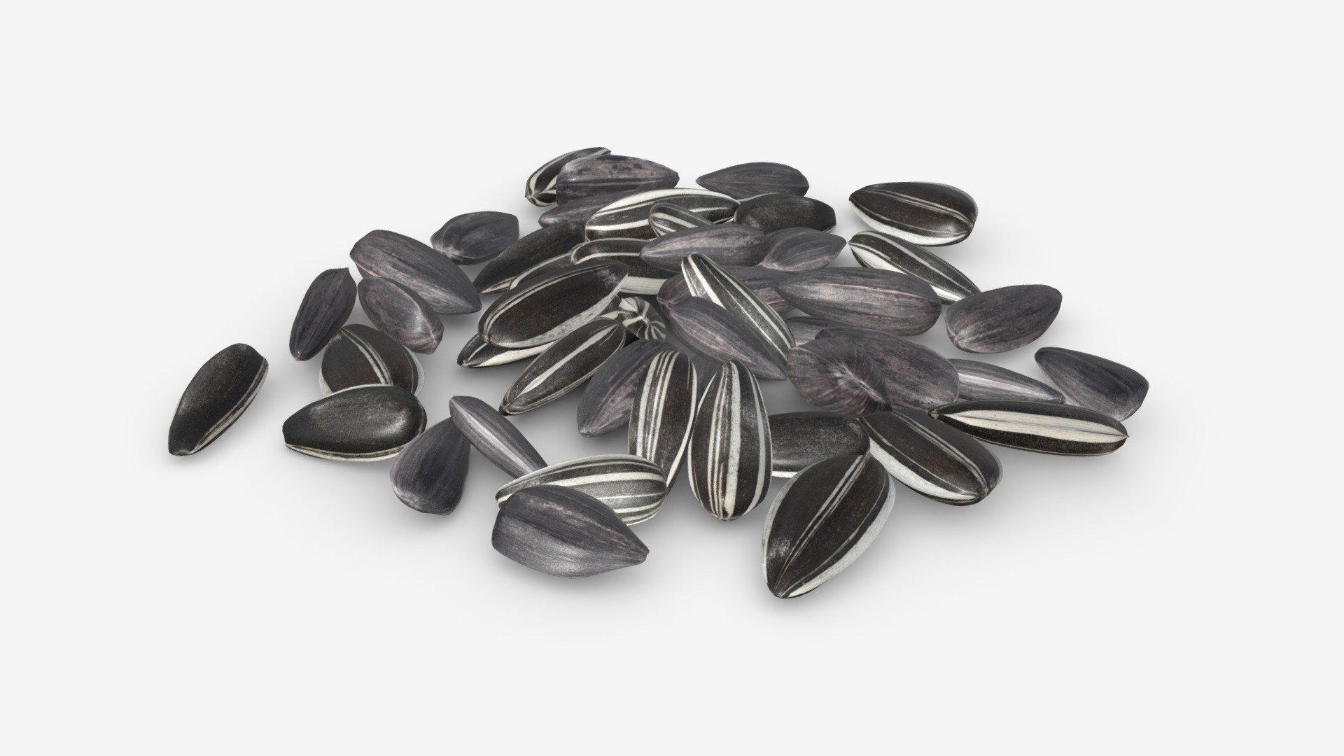 Sunflower seeds 09 - Buy Royalty Free 3D model by HQ3DMOD (@AivisAstics) 3d model