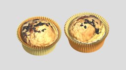 Muffin Low Poly PBR Realistic food, cake, good, cookie, pie, cupcake, sandwich, baked, sugar, candy, chocolate, hamburger, realistic, real, sweet, dessert, sweets, miscellaneous, pastry, taste, muffin, praline, coffeecake, breadroll, pbr, low, poly, confectionary, delicius, maccaron