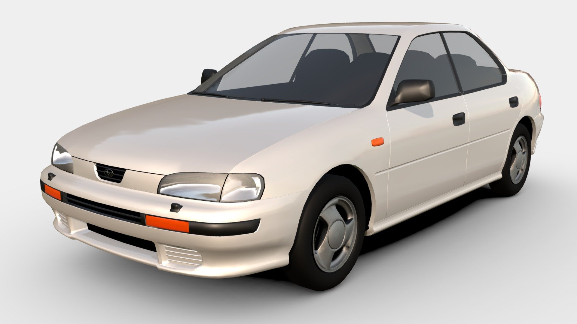 Redid my older model. the Subaru Impreza WRX, but I made it technicaly worse, but a better model. Anyway, here is the base spec 1.6 (automatic if you have to) Subaru Impreza 3d model