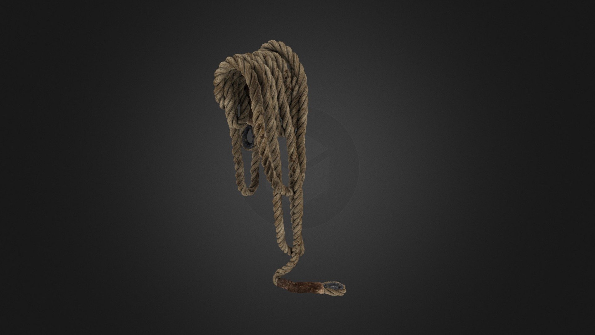 Another prop for a Civil War themed scene - Rope - 3D model by MGradziel 3d model